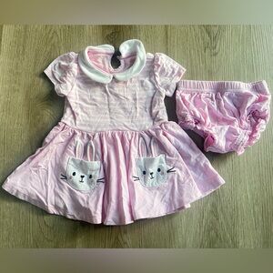 Little Sleepies Baby Easter Bunny Dress - Size 3-6 Months